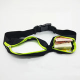 Waterproof Double Pocket Waist Hip Bag Adjustable Belt Bag