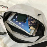 Large Capacity Nylon Waist Pack Unisex Street Harajuku Bag