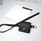 Solid Mini Bag Purse PU Leather Waist Pack