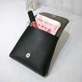 Solid Mini Bag Purse PU Leather Waist Pack