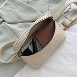 Vintage French Style Females Fanny Bag PU Cross Body Waist Pack