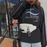 Canvas Waist Pack Crossbody Bag Harajuku Retro Leisure Fanny Pack Hip-pop
