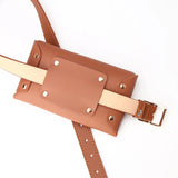 Women Leather Adjustable Belt Bag Waist Pack Wallet