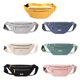 Women's Large Capacity Waist Pack Solid Travel Fanny Pack
