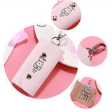 Cartoon Animal Print Key Case Snap Pouch Keychain Waist Padlock Key W