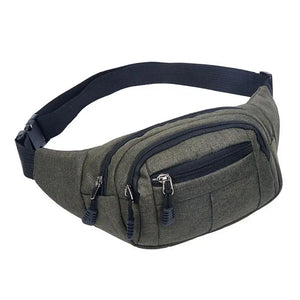 Canvas Waist Bag Chest Bag for Men and Women