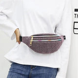 Women Fanny Pack Female Hip Bum Bag Men Belt Pocket Ladies Money Pouch
