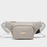 Large Capacity Women's Waist Bag Double Zipper Messenger Camera Bag