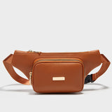 Large Capacity Women's Waist Bag Double Zipper Messenger Camera Bag