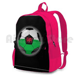 Wales Welsh Flag Football Soccer Outdoor Hiking Backpack Waterproof