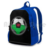 Wales Welsh Flag Football Soccer Outdoor Hiking Backpack Waterproof