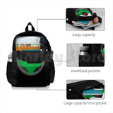 Wales Welsh Flag Football Soccer Outdoor Hiking Backpack Waterproof