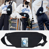 Wall Crack Pattern Waist Bag Tote Running Chest Pouch Fanny Pack