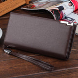 Men's Leather Sunflower Neck Wallet Bag