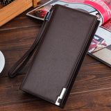 Men's Leather Sunflower Neck Wallet Bag