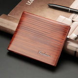 Men's Short Embossed Wallet Thin Purse