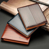 Men's Short Embossed Wallet Thin Purse