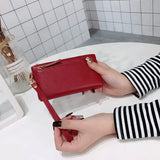 Cowhide Handbag Long Leather Bag Women's Purse