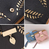 Small Leather Zipper Purse Women's Wallet Slim Dollar Money Coin Pouch