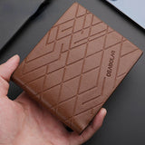 Men's Short Casual Wallet PU Leather Business Small Bag