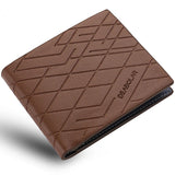 Men's Short Casual Wallet PU Leather Business Small Bag