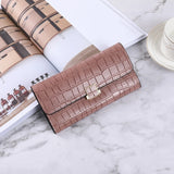 Long PU Leather Women Wallet Portefeuille Female Purse Clutch