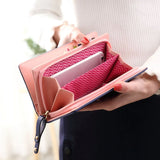 Women's Long Zipper Wallet Cartoon Card Bag