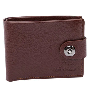 Men Leather Wallet Short Male Clutch Money Bag Solid Portable Wallet