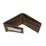 Retro Cow Leather Men's Short Wallet 2 Fold