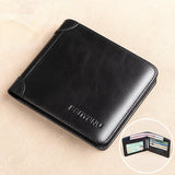 Men's Horizontal Cowhide Driver's Wallet
