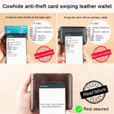 Men's Horizontal Cowhide Driver's Wallet