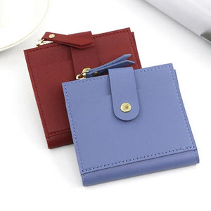 Women's Wallet with Zipper Closure and Multiple Slots