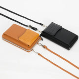 Women's PU Diagonal Wallet with Mobile Phone Bag