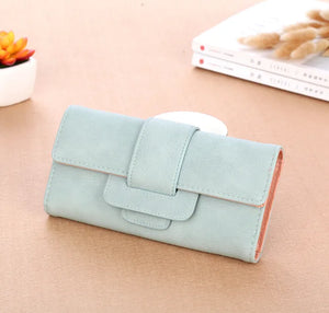 Scratch-resistant Leather Women's Clutch Wallet