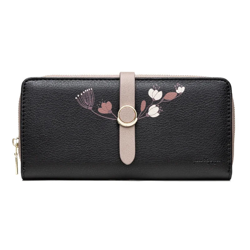 Women's Print Handheld Multifunctional Long Wallet