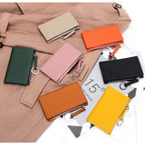 Women's Leather Short Wallet Small Purse Multi-card Bag