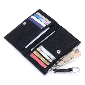 Women's Leather Short Wallet Small Purse Multi-card Holder