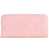 Women's Leather Double Zipper Handbag Large Capacity Phone Bag