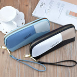 Women's Long Clutch Bag with Hand Strap and Zipper