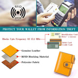 Short Leather Wallet for Women Multi-function Cowhide Wallet