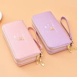 Cartoon Butterfly Long Wrist Clutch Wallet for Women