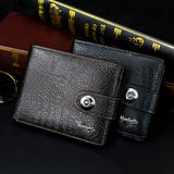 Natural Leather Men's Wallet Money Clip Small Card Holder