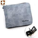 Men's Leather Business Short Wallet Vintage Money Bag