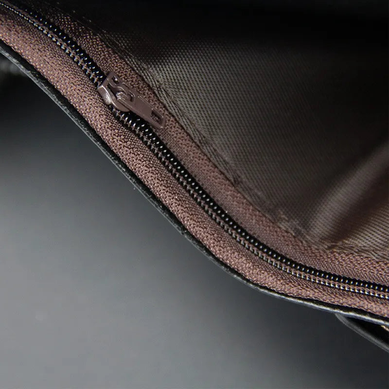 Men's Leather Business Short Wallet Vintage Money Bag