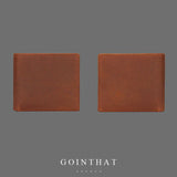 Men's Short Leather Wallet Casual Coins Bag Vintage Purses