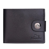 Men's Leather Wallet Purse Short Male Clutch Money Bag