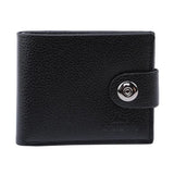 Men's Leather Wallet Purse Short Male Clutch Money Bag