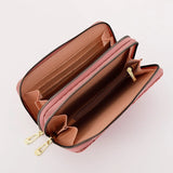 Women's Long Double Zipper Wallet Large Capacity Hand Bag