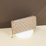Printed Zipper Wallet Women's Long Handbag