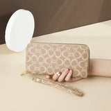 Printed Zipper Wallet Women's Long Handbag